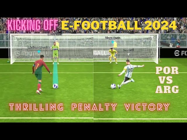 Portugal vs Argentina in efootball 2024 #efootball2024 #efootball2024mobile