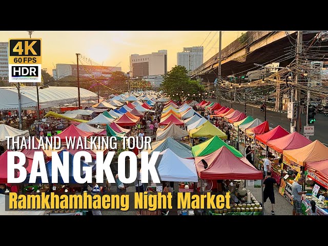 [BANGKOK] Ramkhamhaeng Night Market "Hidden Gems Thai Street Food & Halal Food" | Thailand [4K HDR]