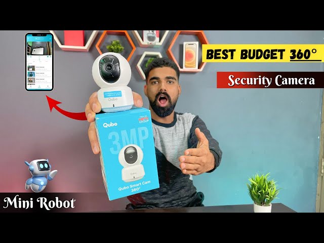 Qubo Indoor Smart 360 - Unboxing & Review ⚡| 2025 Best Budget Indoor Security Camera 🔥 #2025  #tech