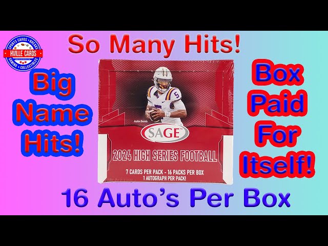 2024 Sage High Series Football Hobby Box - What an Amazing Box!