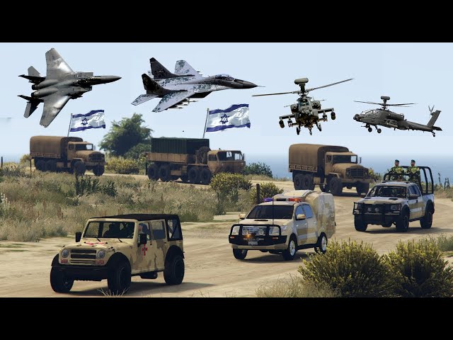 Ukrainian Fighter Jets & Helicopters Attack on Russian Army Weapons Convoy - ARMA 3