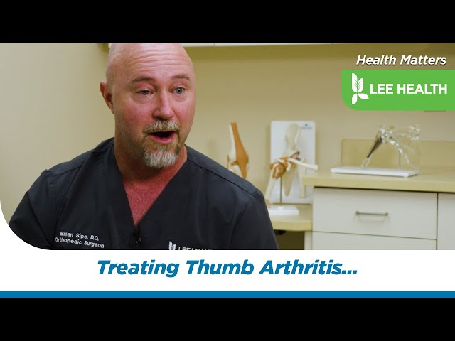 Treating Thumb Arthritis with CMC arthroplasty