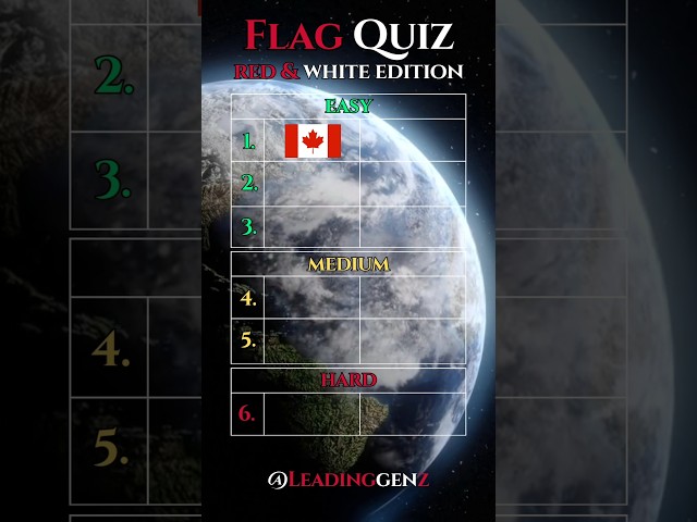 Flags of the world quiz. Red and white edition #flag #challenge #flagtrivia #flagtrend #redflags