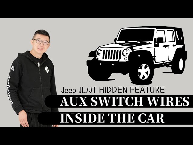 Jeep Wrangler JL / JT Auxiliary switch wire locations AUX SWITCHES WIRES INSIDE THE CAR