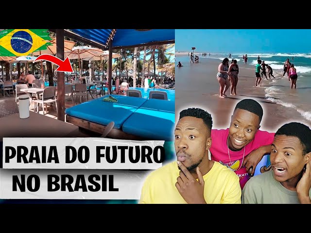 AFRICANOS FICAM ENCATADOS COM A PRAIA DO FUTURO NO BRASIL