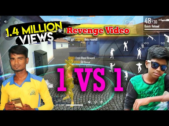 Gaming Tamizhan Vs Kutty Gokul(Revenge) || 1 vs 1 || KG Vs GT King | Free Fire tricks &Tips Tamil