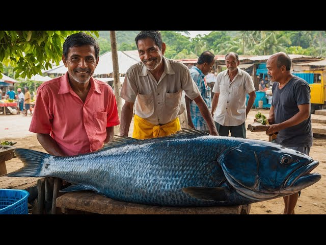 Wow! Watch Stunning Fish Cutting Skills at the Street Market