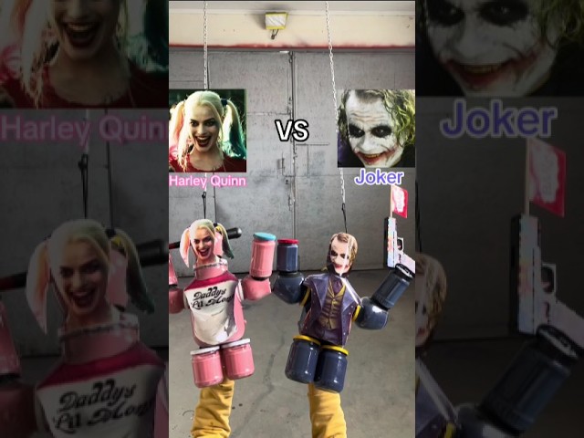 Chaos Clash: Harley Quinn vs. The Joker – A Battle of Madness!  #superbattle #harleyquinn #joker