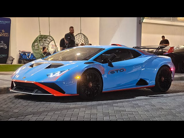 Lamborghini Aventador SV, Huracan STO, Porsche GT4 RS, McLaren 720S - Cars Under Stars