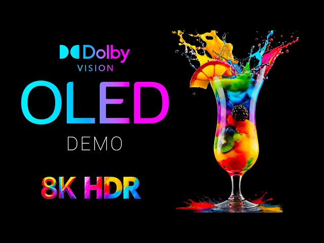 In Black OLED Demo HDR Ultra HD Dolby Vision 60fps Ultra HD 8K Video