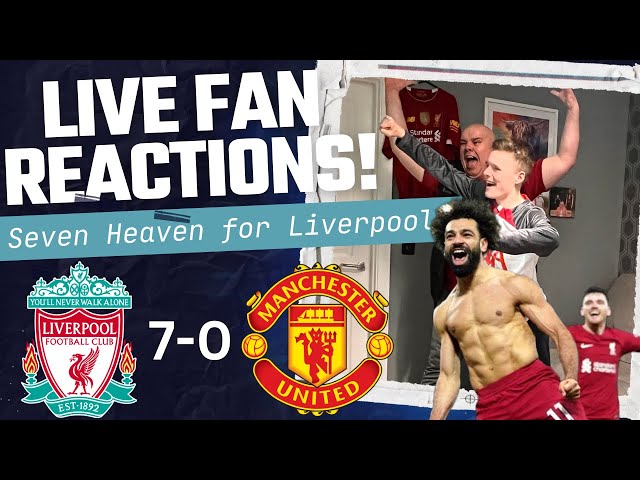 LIVERPOOL DESTROY MAN UTD AT ANFIELD! LIVERPOOL 7-0 MAN UTD, LIVE FAN REACTIONS!