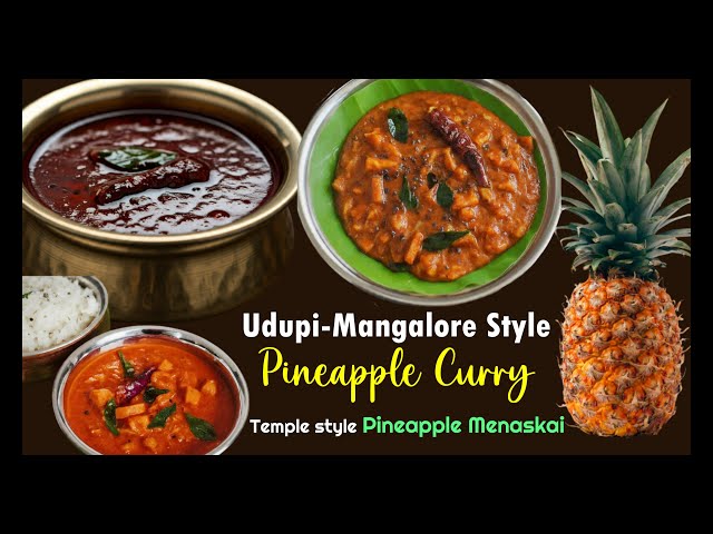 Mangalore/Udupi Style Pineapple Menaskai | Authentic Brahmin Style Pineapple Curry