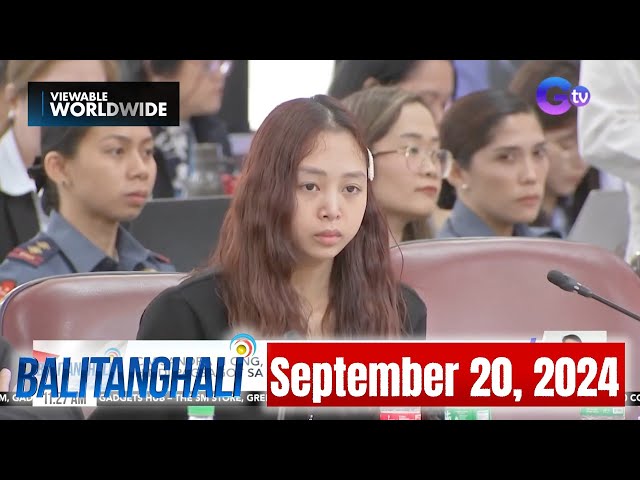 Balitanghali Express: September 20, 2024