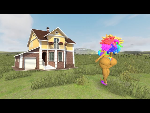 NEW MISS Pianosaurus VS HOUSES!! (Poppy Playtime Chapter 4) - Garry's Mod