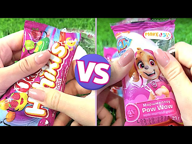 ASMR Most Popular Candys Snikes /some lots of colorful rainbow lollipop candy / unpacking chocolate