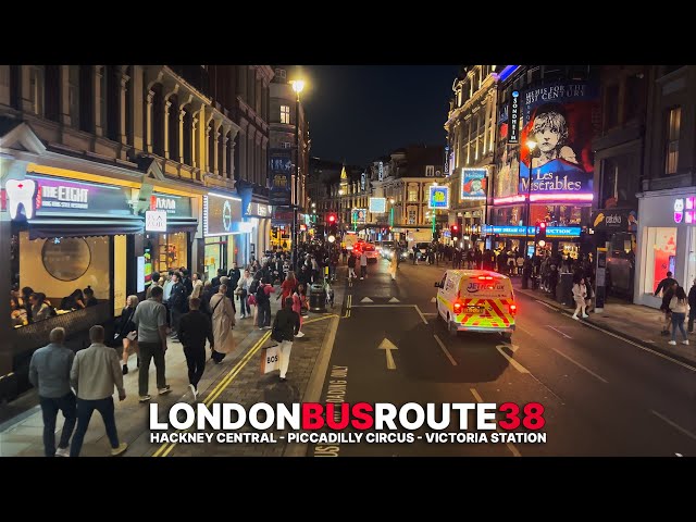 London Bus Ride during Golden Hour Sunset aboard Bus 38, from Hackney to Victoria Station 🚌