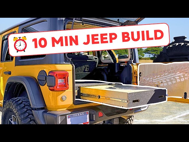 How We Prepared Jeep Wrangler for Overlanding | 10-minutes Camping Conversion