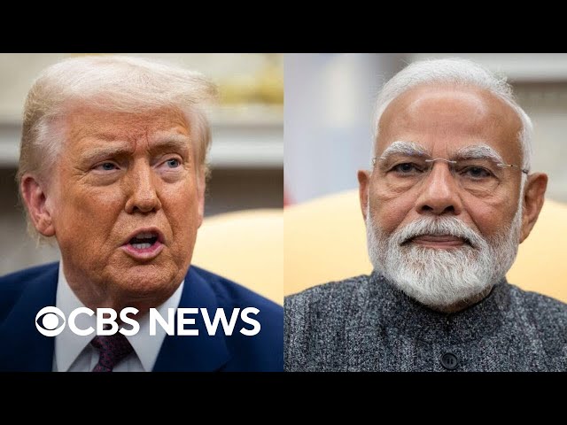 Trump, India's Modi take questions about tariffs, immigration