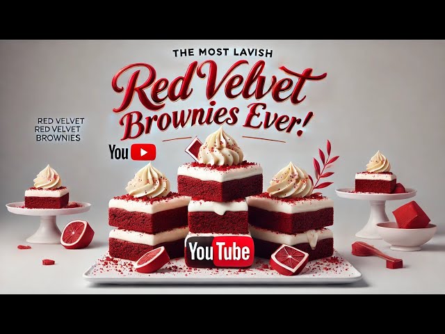 We Created the Most Lavish Red Velvet Brownies Ever!