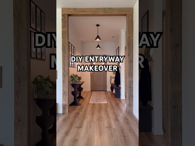 You won’t believe this makeover 🤯🙊 #entryway #diy #diyhomedecor #diyprojects