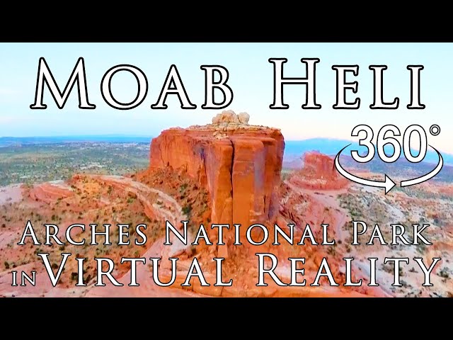 VR Heli: Arches National Park, Moab Utah Helicopter tour in 5K Virtual Reality ~ Part 1