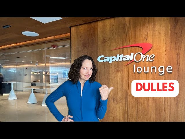 Inside the Capital One Lounge at Washington DC's Dulles International Airport (IAD)