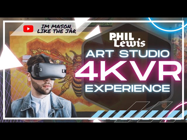 4K 180 VR Immersion in Phil Lewis's Art Gallery #shorts