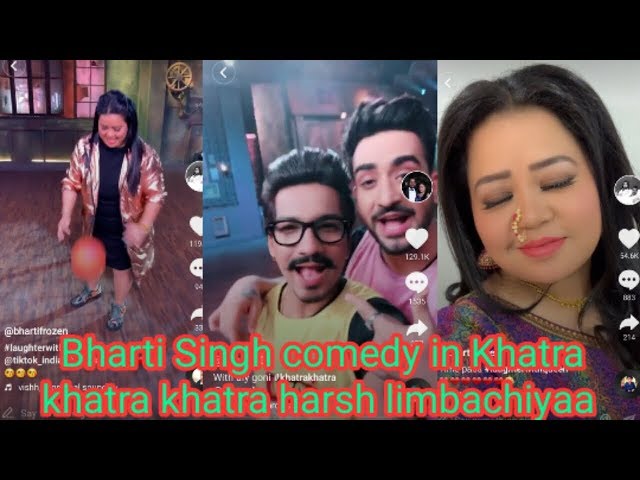 Bharti Singh Latest Tik Tok 2019 in khatra khatra khatra Set With Harsh Limbachiyaa / BIGBURNBOY