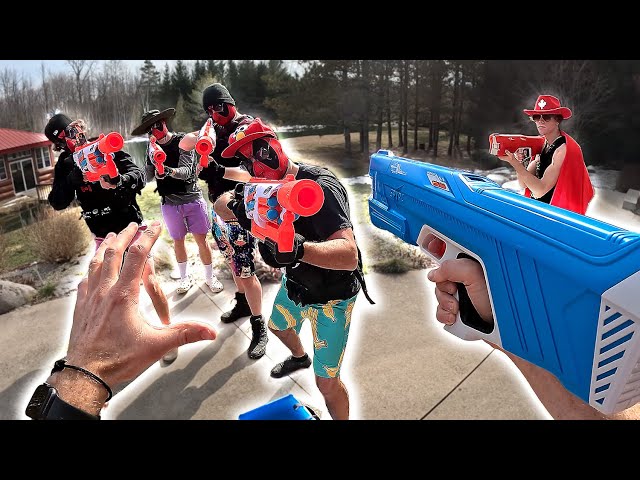 SPYRA 3 WATER GUN BATTLE! The Best Water Gun Ever!