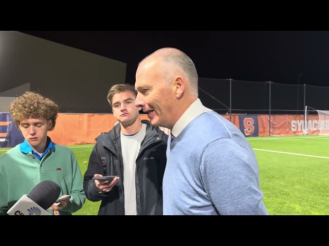 Syracuse Men's Soccer Head Coach Ian McIntyre Post-Match Presser vs. No. 3 Pitt