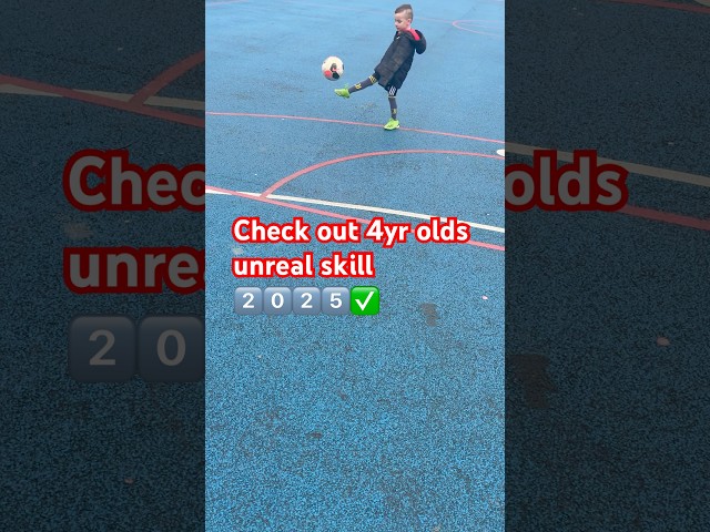 4yr old unreal skills #football #soccer #ronaldo #skills #fyp #manchesterunited