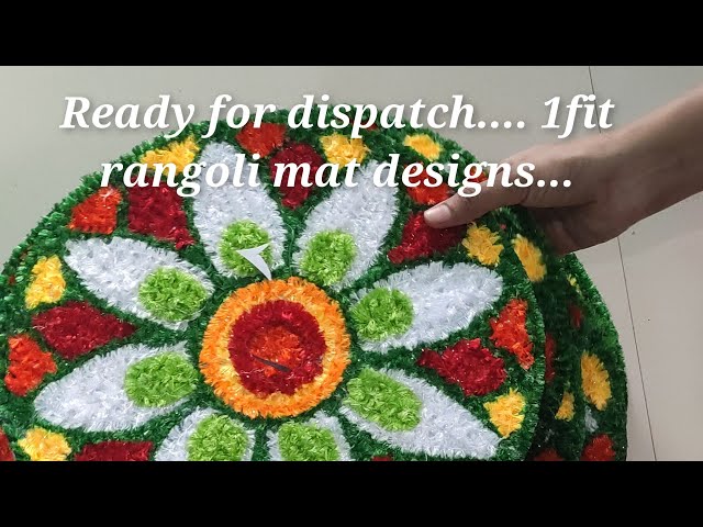 rangoli mat beautiful designs /#dhanshrimate #trendingrangoli2024 #rangolidesigns