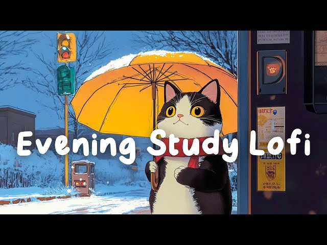 Evening Study Lofi 🌙 Relax and Focus with Soothing Music [chill lo-fi hip hop beats]~Relaxing Vibes