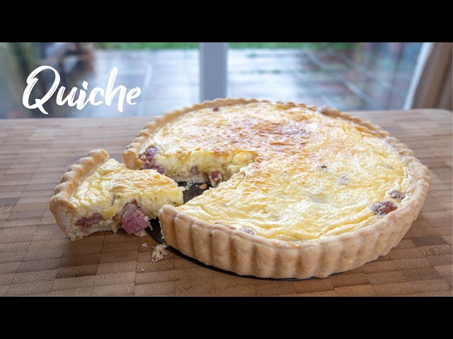 අපි ලේසියෙන් රස කීෂ් එකක් හදමු! | Let's Make a Quick and Easy Quiche! | Recipe in Sinhala