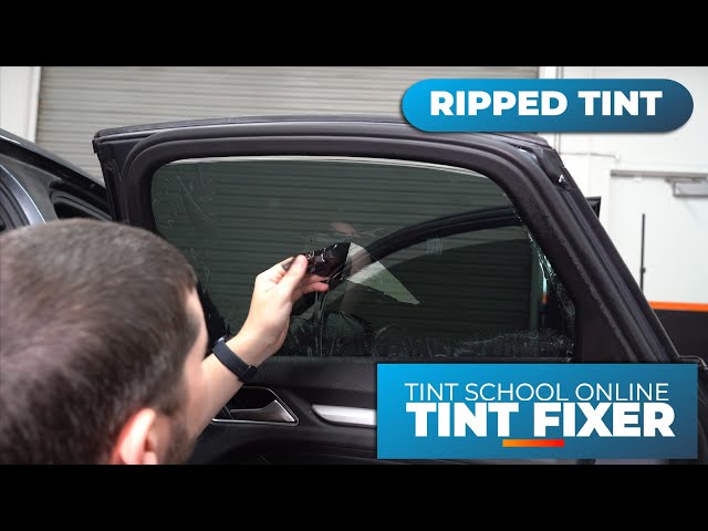 Tint Fixers - RIPPED TINT ❌  - Installing - Side Windows - How To Tint Windows