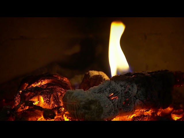 Relaxing Fireplace Sounds - Burning Fireplace & Crackling Fire Sounds (NO MUSIC)