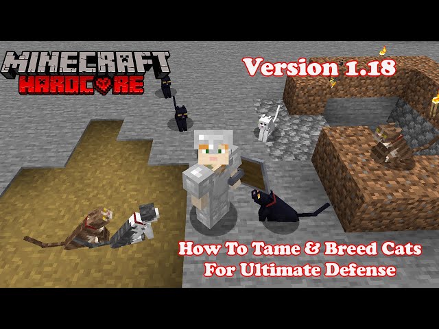 How To TAME & BREED Cats Minecraft Hardcore 1.20  | Learn In 1 Min !