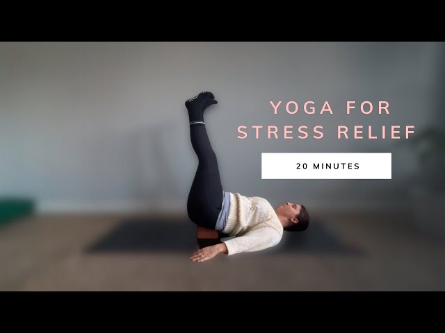 20 min Yoga for Stress Relief - Gentle Yoga for Relaxation - Bedtime Yoga with Block