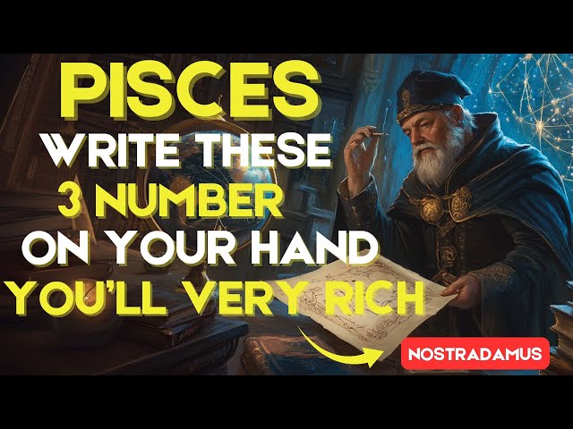 Pisces - Write These 3 Numbers on Your Hand & Attract Wealth and Success in 2025! #pisces