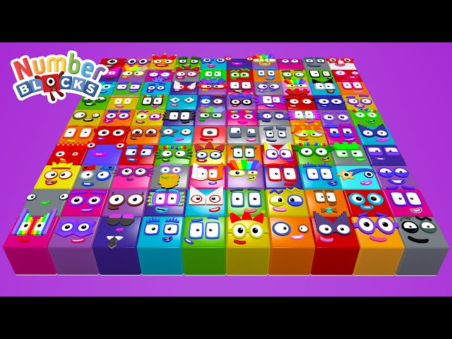 Numberblocks Cube Step Squad 1 - 100 Song - Learn to Count Big Numbers!