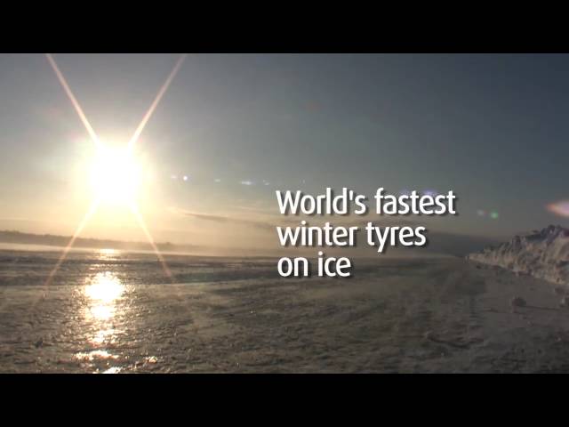 Nokian tires on Audi RS6 beats Bentley ice speed world record