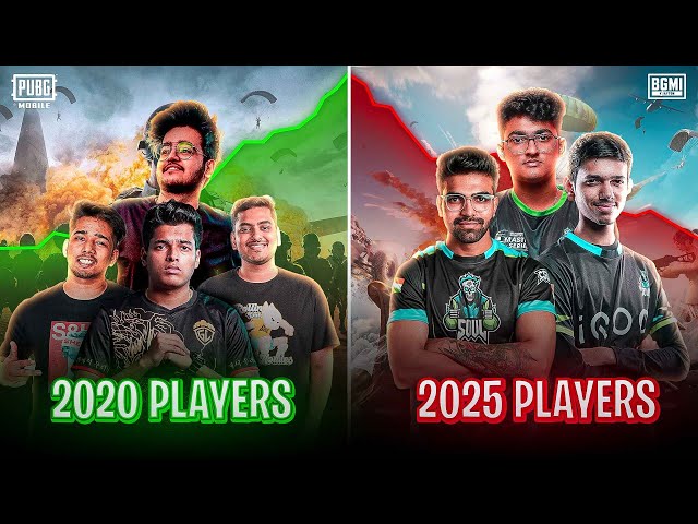 2020 PLAYERS VS 2025 PLAYER  #shorts #shortsfeed #gaming #bgmilive