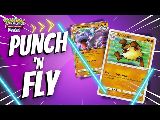 This Aerodactyl EX and Primeape combo is actually good | Pokémon TCG Pocket Gameplay