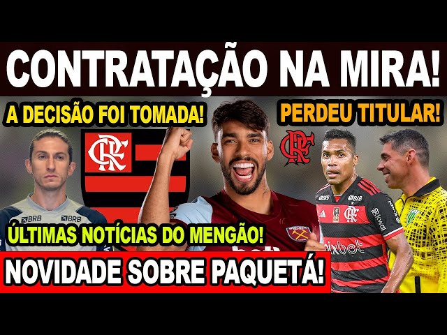 FLAMENGO MIRA CONTRATAÇÃO! ALEX SANDRO NÃO JOGA MAIS O CARIOCA? DECISÃO TOMADA NO MENGÃO! E+