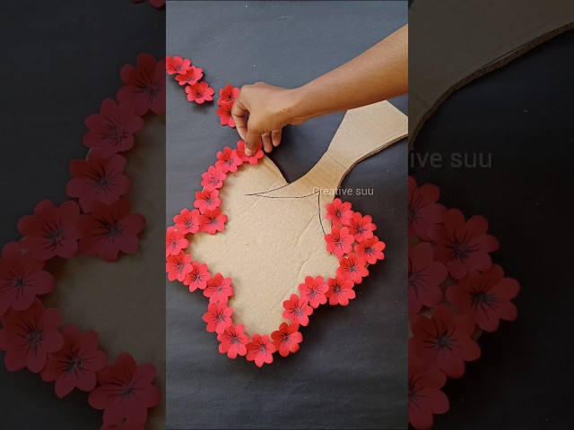 Unique paper tree wall hanging 🥰 #diy #walldecor #papercraft #homedecor