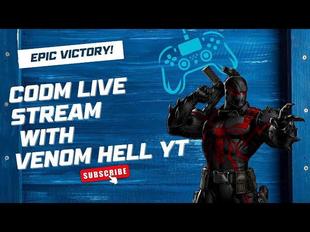 CODM LIVE STREAM WITH VENOM HELL YT | ONLY RUSH GAMEPLAY 🎮😈😎 #codmobile  #livestream #live #codm