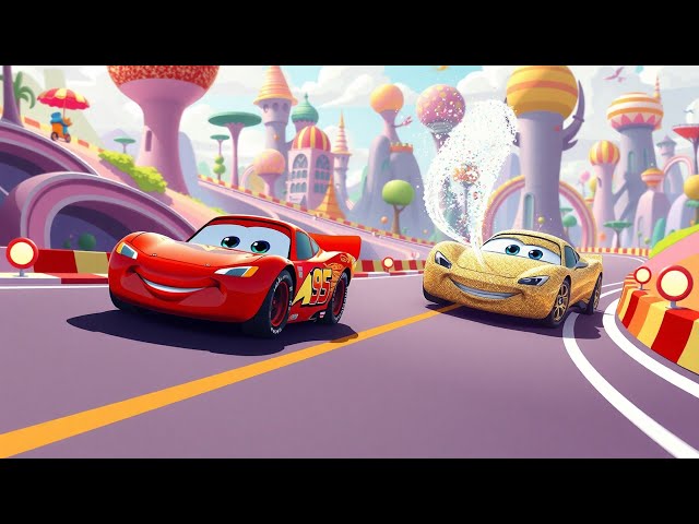 Lightning McQueen’s Magical Wonderland Race! | Pixar Cars