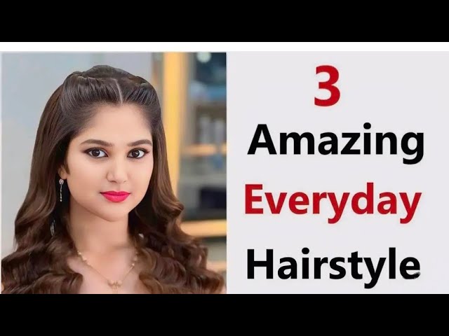 3 Stunning easy hairstyles for long hair// Cute hairstyles for ladies// Hair style girl simple