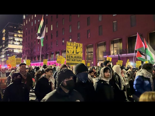 Protesters Against Trump-Netanyahu Meeting Gathered in Washington, D.C.