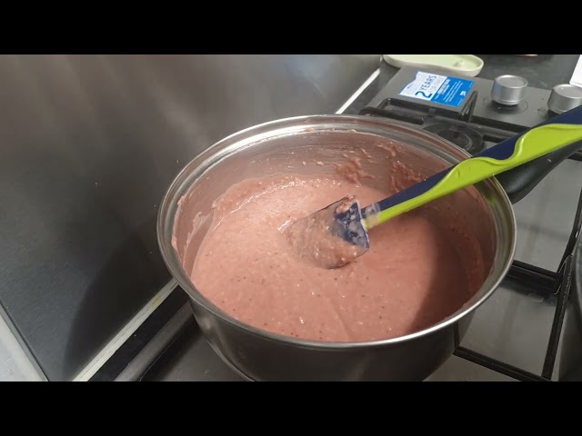 Strawberry and Coconut Layered Pudding. Quick and Simple Dessert, Flavourful, Fresh Cream with Honey